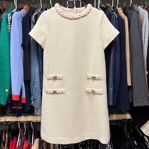 Tuckernuck Pearl White Tweed Jackie Dress